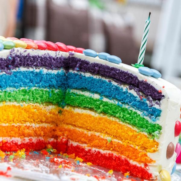 Rainbow cake: la ricetta della torta arcobaleno