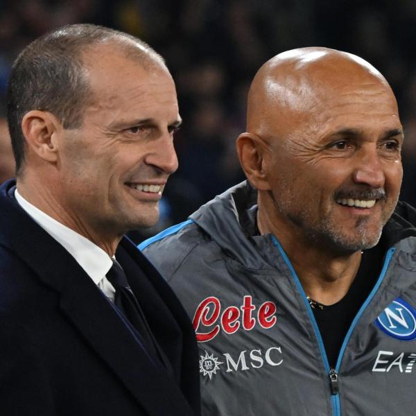 Spalletti-Allegri, la surreale stretta di mano diventa virale. VIDEO