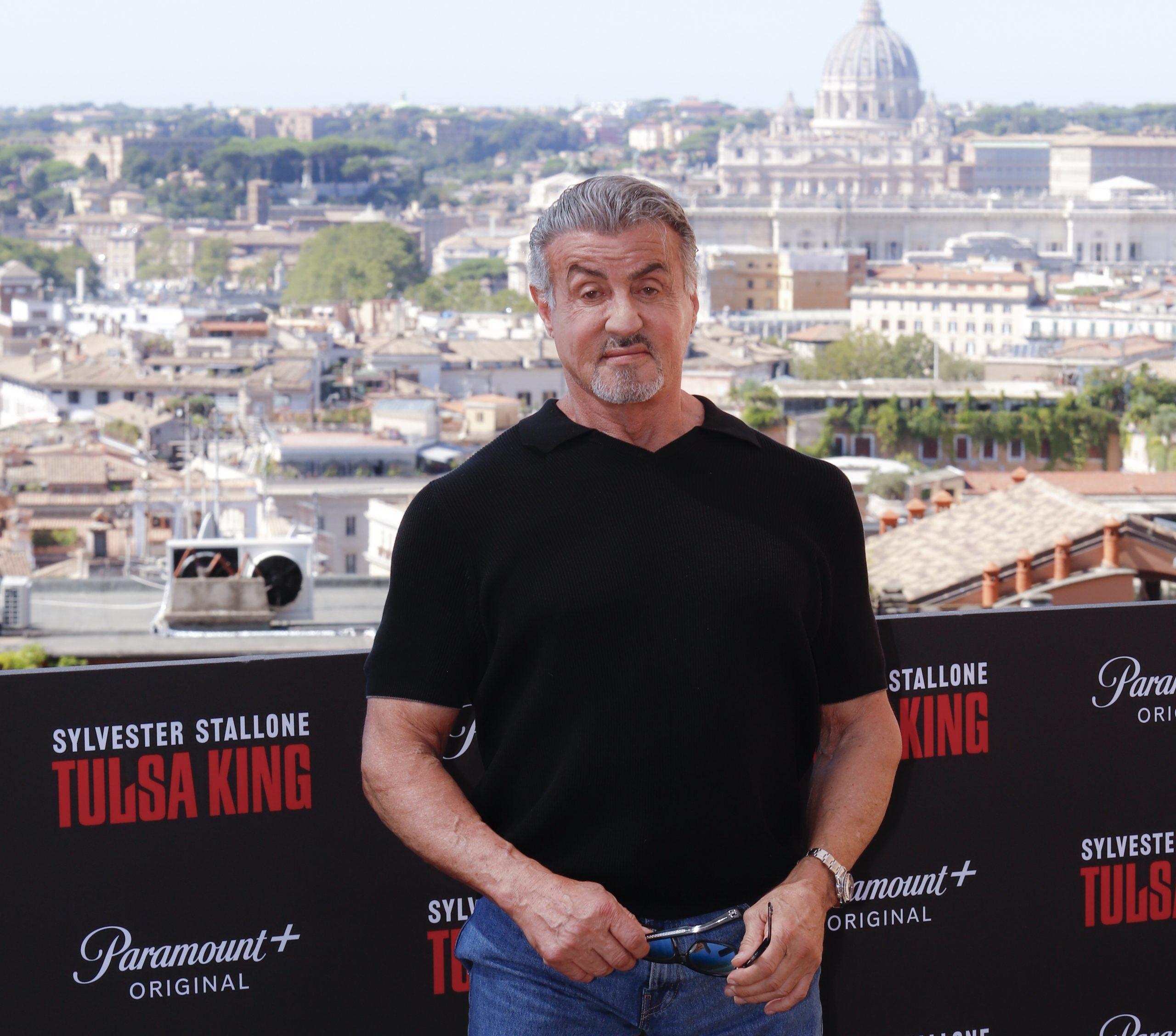 Sylvester Stallone a Roma, le foto per il lancio della serie Tulsa King di Paramount+