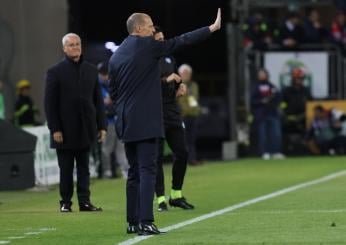 Cagliari-Juventus, Allegri: “Vediamo il bicchiere mezzo pieno. Sulla Lazio e la Coppa Italia…”