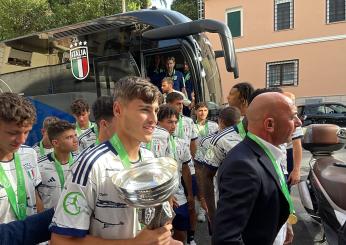 Italia Under 19, festa grande per i ragazzi di Bollini | Video