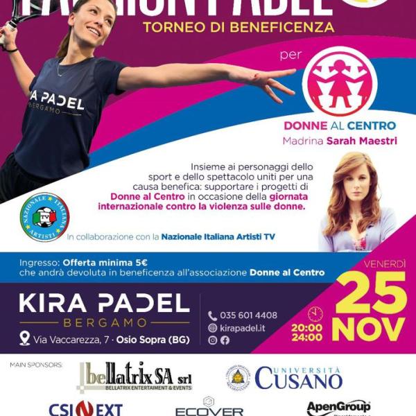 Fashion Padel, terza edizione il 25 novembre