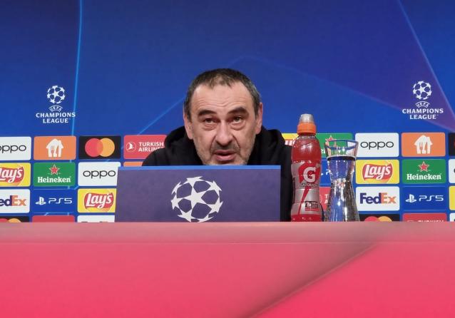 Bayern Monaco-Lazio Sarri conferenza stampa