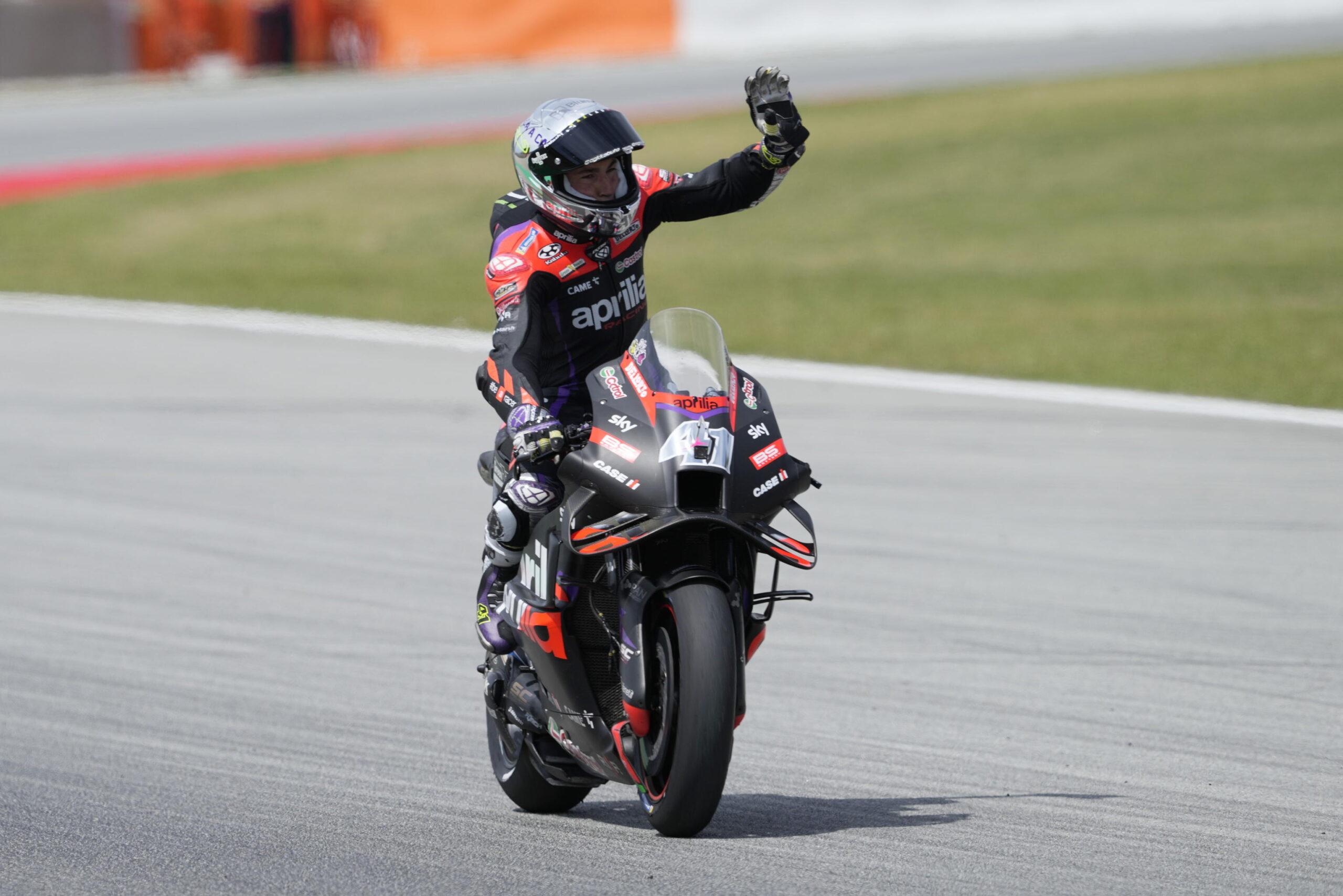 MotoGP Catalogna, Espargaro vince la Sprint Race, Bagnaia cade all’ultimo giro