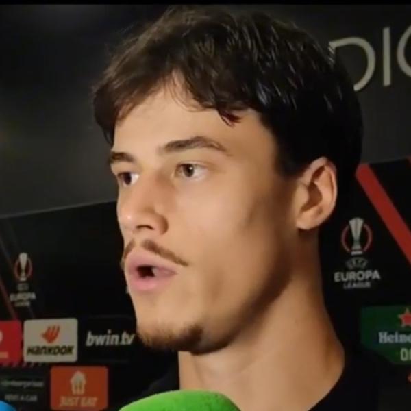 Roma Sheriff 3-0 Svilar intervista: “Dispiace non aver vinto il girone, puntiamo alla Coppa” | Video