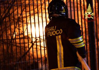 Vicenza, incendio in una fattoria di Giavenale: le fiamme invadono la struttura