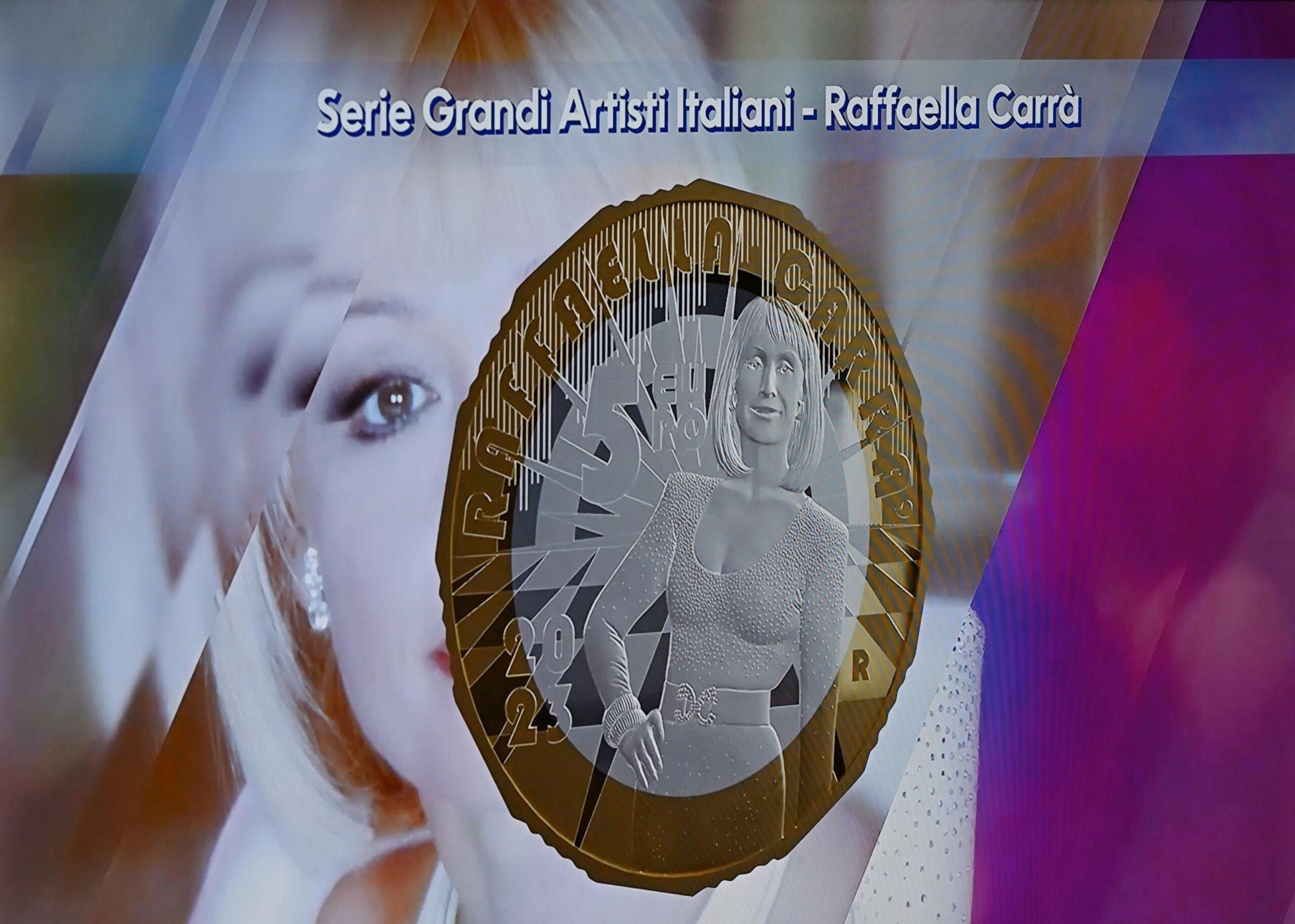 Collezione Numismatica 2023: emessa una moneta che celebra Raffaella Carrà