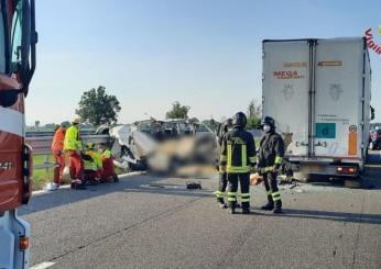 Perugia, incidente tra auto e furgone: un ferito e traffico in tilt