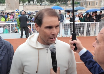 Roma, bagno di folla per Nadal a Piazza del Popolo: “Sensazione unica, ricordo più bello con Federer nel 2006” | VIDEO