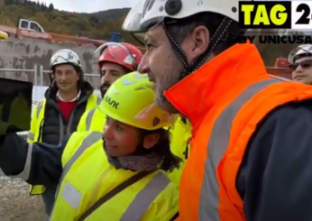 Firenze, Salvini visita il cantiere della galleria San Donato sull’A1 | VIDEO