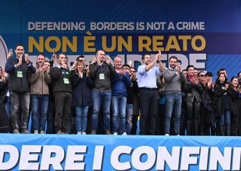 Processo Open Arms, Lega in piazza a Palermo per Salvini. Rixi: “Il tema è la necessità di controllo delle frontiere” |VIDEO