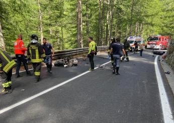 Incidente Tresenda (Sondrio): scontro tra due motociclette, morto u…