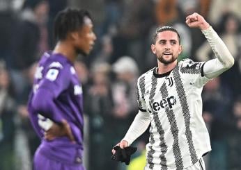 Juventus-Fiorentina 1-0, decide Rabiot: Var annulla il pari nel finale