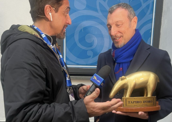 Striscia la notizia, nuovo tapiro d’oro ad Amadeus per pubblicità occulta a Sanremo 2023