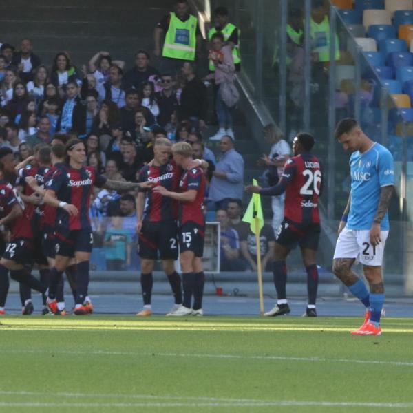 Napoli-Bologna 0-2, cronaca e tabellino: rossoblù da sogno, incubo napoletano