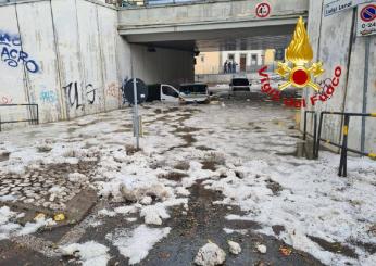 Grandine Firenze 12 maggio 2023 video: strade allagate e danni