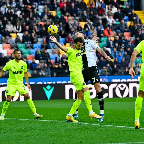 Rimonta Berardi, Udinese-Sassuolo 2-2. Successo Fiorentina con Beltran. Cronaca e tabellino