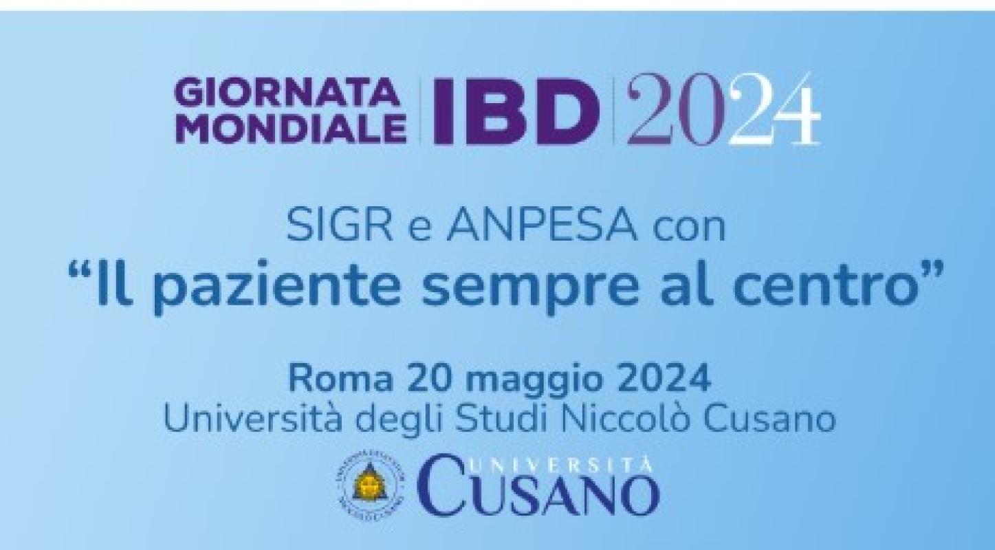 All’UniCusano convegno Nazionale sulle Malattie Infiammatorie Croniche Intestinali e sulle EnteroSpondiloArtriti: il 20 maggio 2024