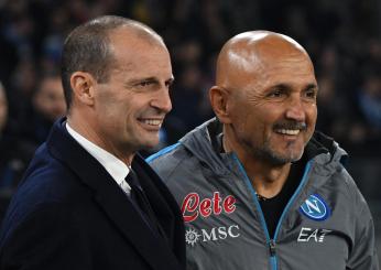 Spalletti-Allegri, la surreale stretta di mano diventa virale. VIDEO