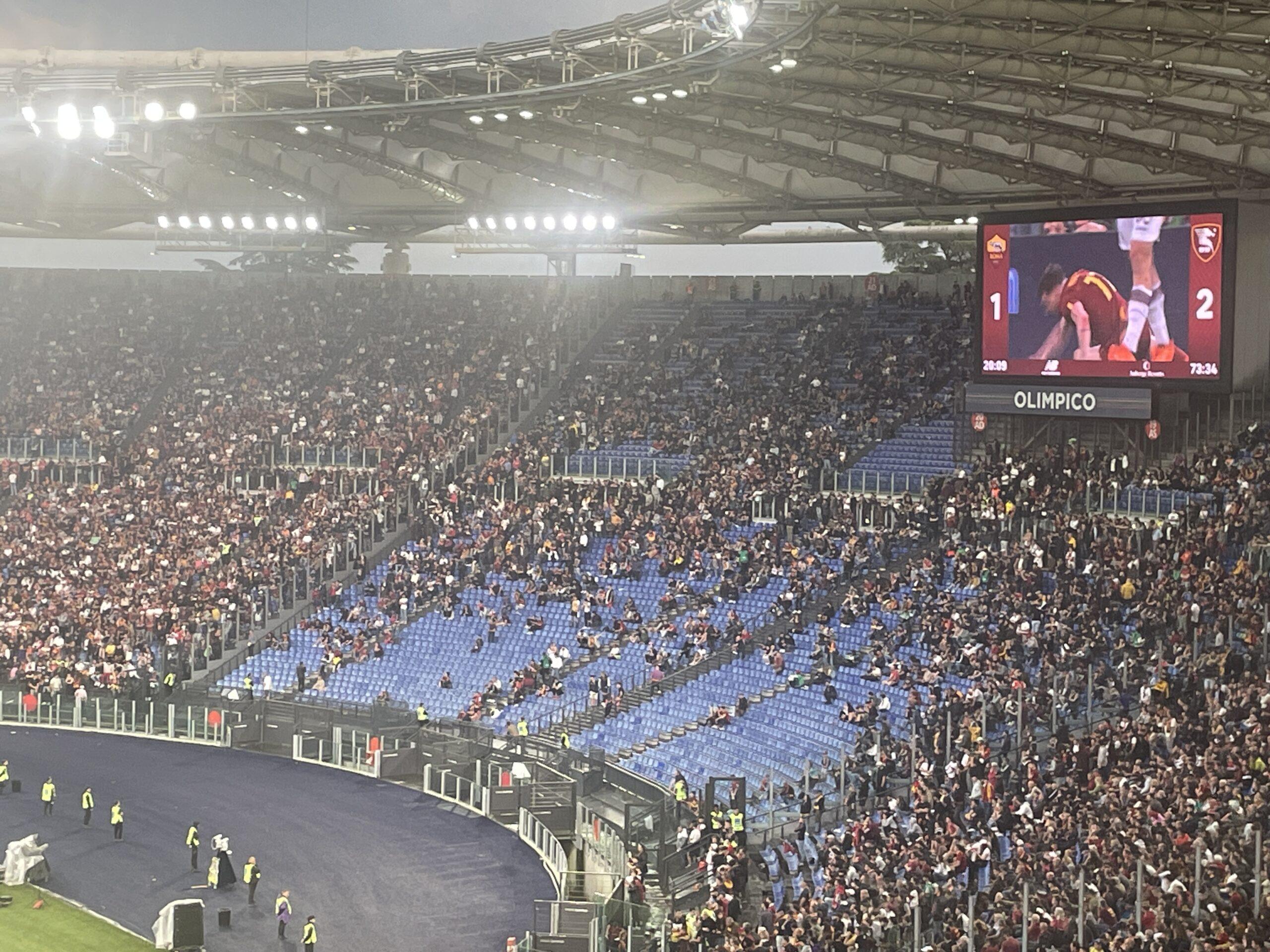 Sciopero della Curva Sud durante il match tra Roma e Salernitana, perché è vuota?