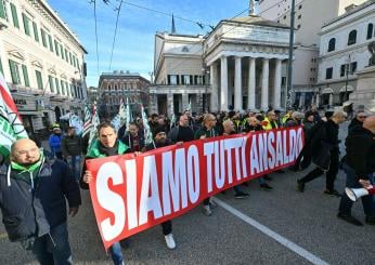 Genova, lavoratori Ansaldo Energia a processo. Parte il corteo a sostegno dei dipendenti