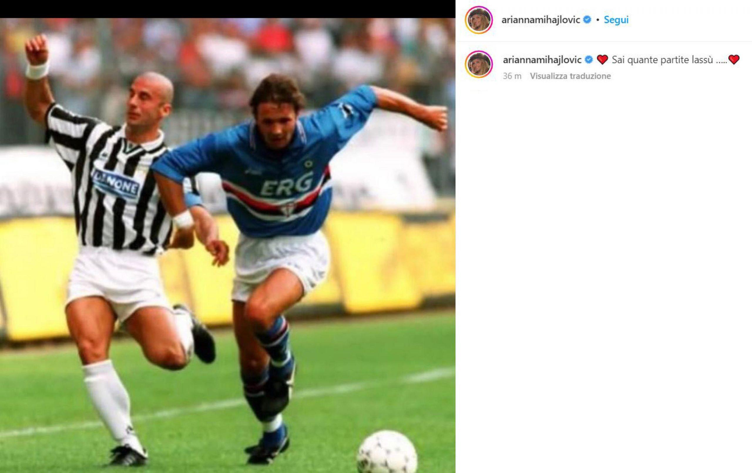 Vialli Mihajlovic, il toccante messaggio della moglie di Sinisa