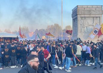 Roma- Feyenord tifosi pre partita senza incidenti, bombe e fumogeni…