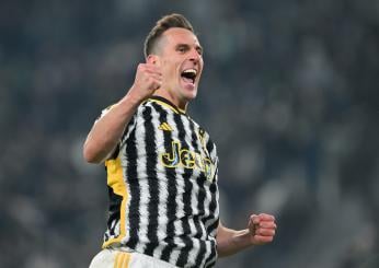 Juventus, la tripletta di Milik in Coppa Italia è la prima dopo quella di Del Piero del 2006