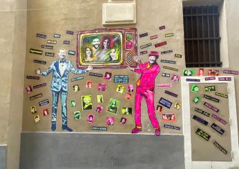 Sanremo 2024, realizzato un murales con i nomi di tutti i cantanti: omaggio anche a Sandra Milo | FOTO