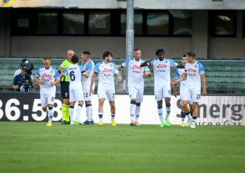 Verona-Napoli 2-5: goleada azzurra al Bentegodi, prima rete per Kvaratskhelia