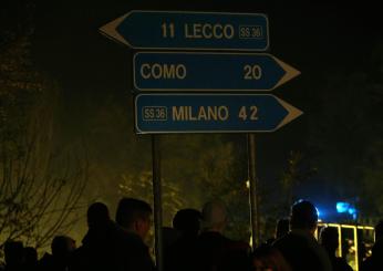 Lecco, grave incidente: 38enne perde il controllo della sua auto e va a sbattere violentemente sul guard rail, è grave