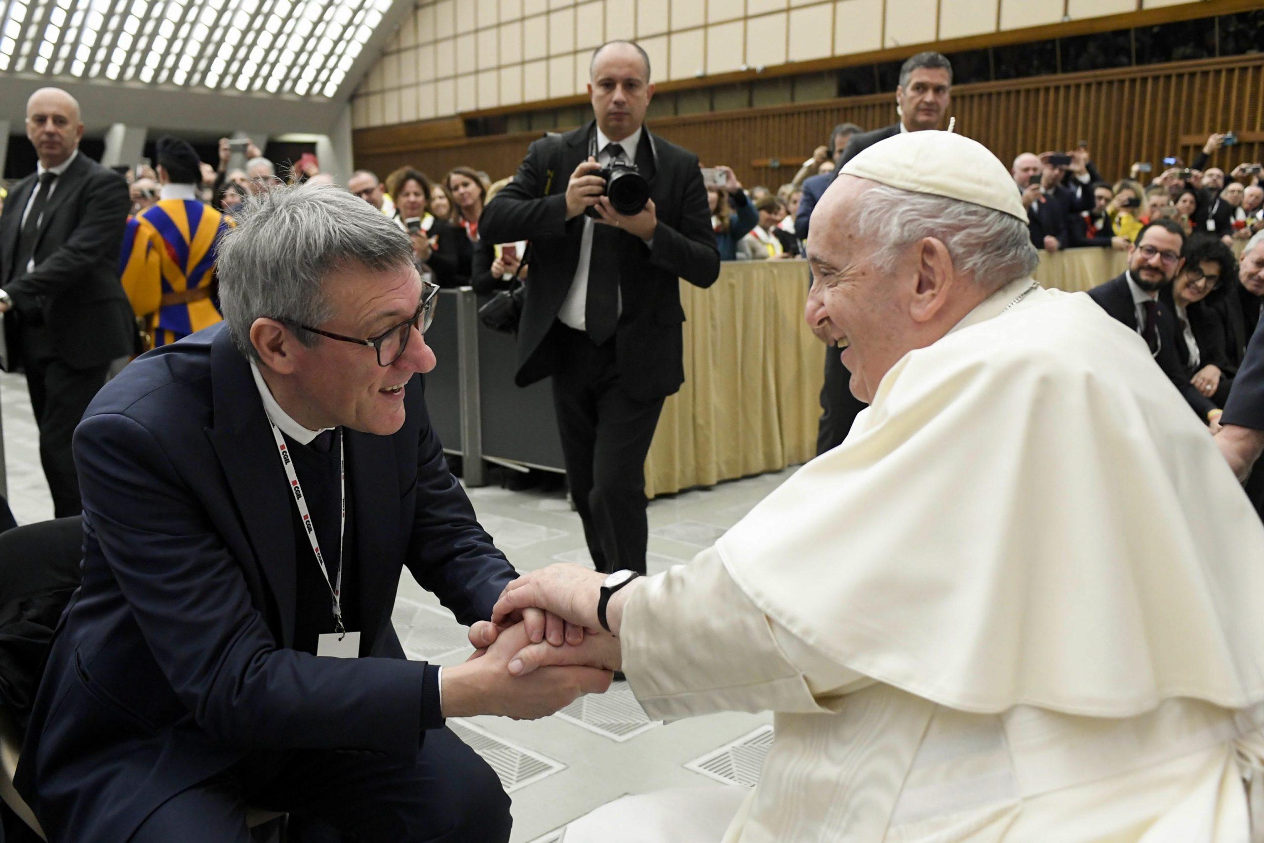 Incontro Papa Francesco-Cgil: “Il sindacato sia voce di chi non ha voce”