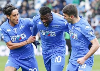 Empoli-Torino 3-2, Niang segna nel recupero e regala la vittoria a Nicola. Cronaca e Tabellino