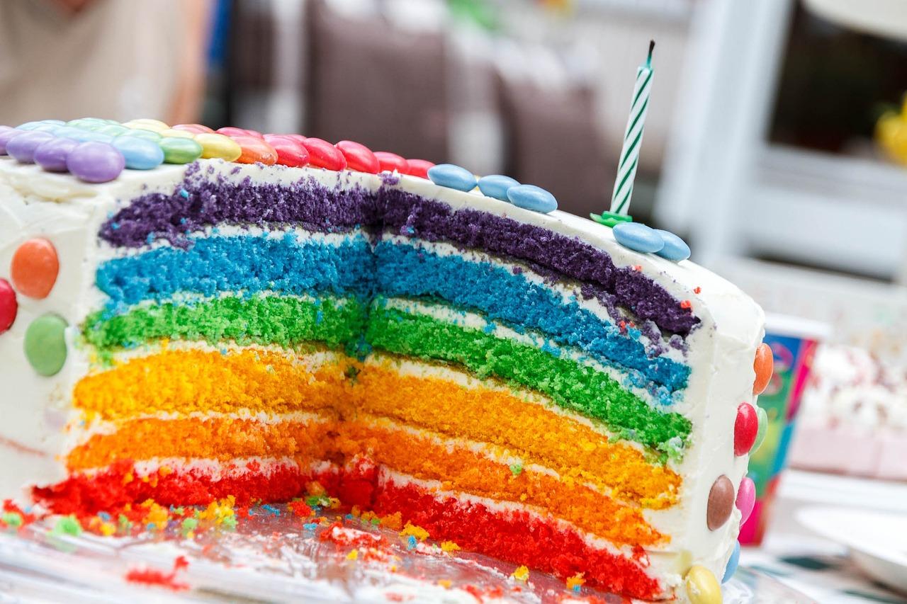 ricetta della torta arcobaleno