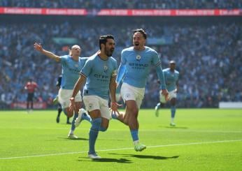 Manchester City vince la FA Cup grazie alla doppietta di Gundogan. Battutto lo United per 2-1