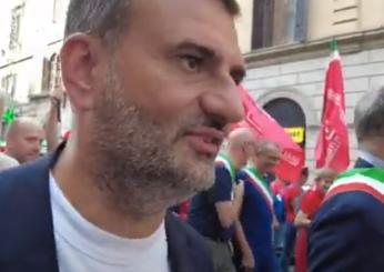 Manifestazione CGIL a Roma, Antonio De Caro, sindaco di Bari su dec…