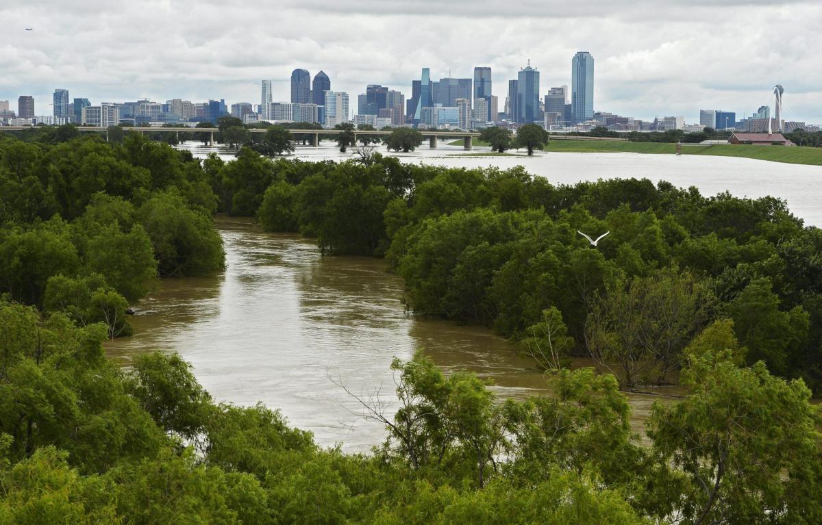 Inondazione Dallas: strade come fiumi e auto sommerse