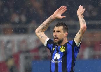 Inter, pubalgia per Acerbi: il difensore annuncia sui social quando tornerà