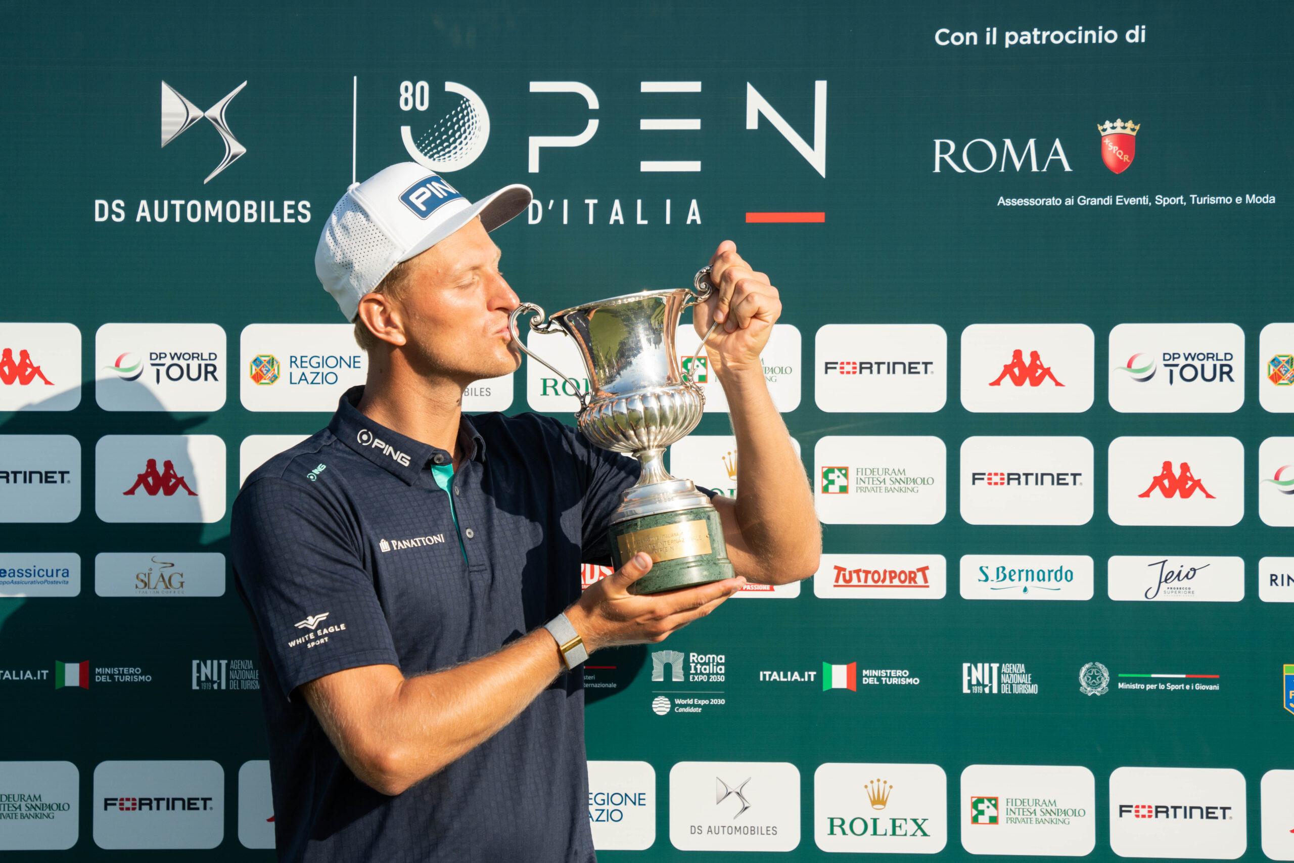 Golf, il polacco Adrian Meronk ha vinto il DS Automobiles 80° Open d’Italia