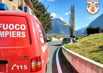 Aosta, incidente a Pontey sulla SS26: quattro persone ferite