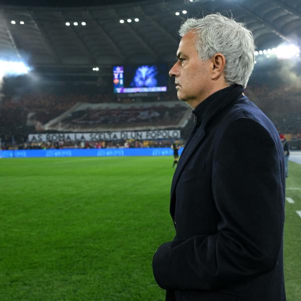 Lazio – Roma 1-0, post partita Mourinho: “Perso per un rigore moderno da VAR,  senza Dybala tutto cambia”