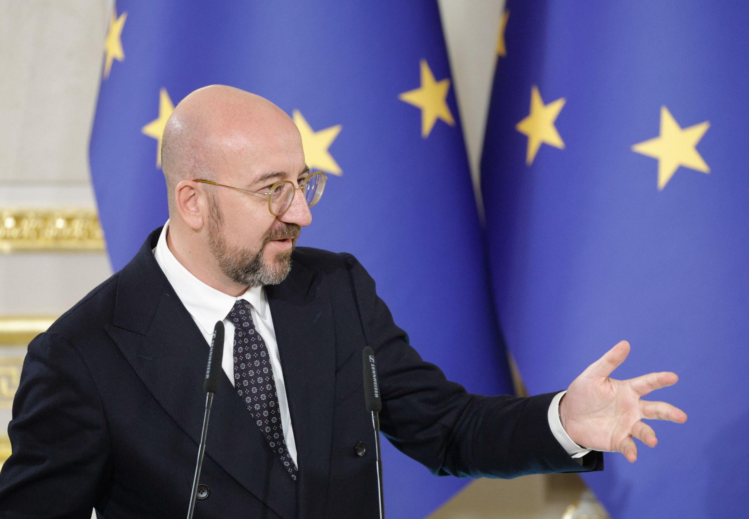 Il presidente del Consiglio europeo, Charles Michel