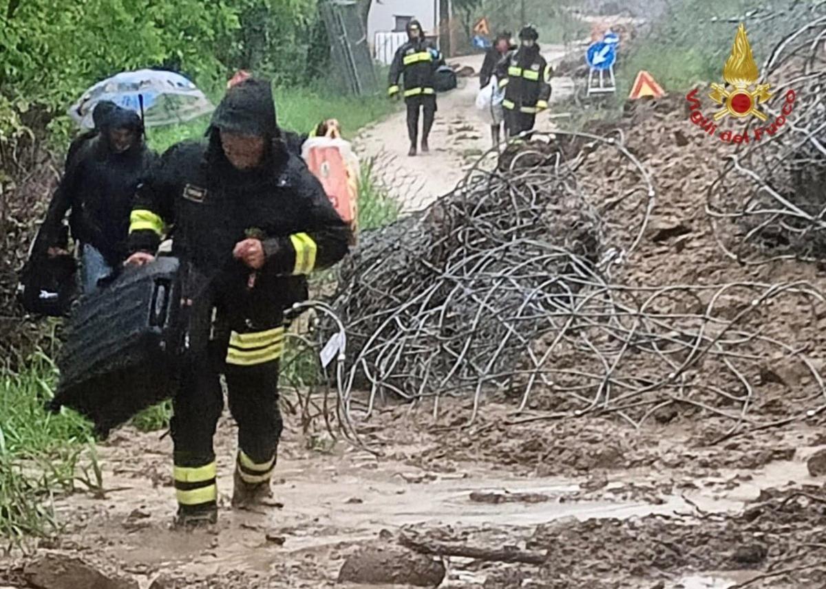 Maltempo, allagamenti e smottamenti in provincia di Macerata