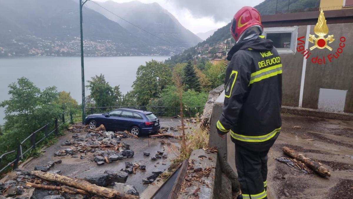 Como, Lariana chiusa a causa di una frana: fango e detriti bloccano…