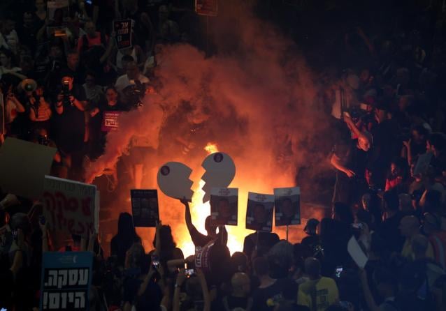 proteste tel aviv oggi 5 settembre 2024