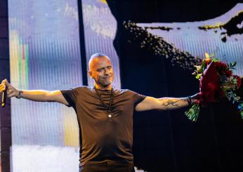 Eros Ramazzotti a “Domenica In”, la dedica alla donna della sua vita