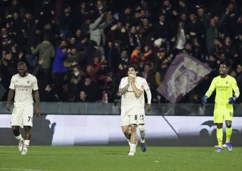 Brutto Milan all’Arechi: 2-2 con la Salernitana