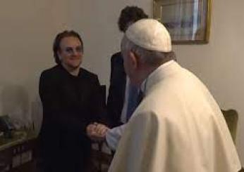 Il Papa incontra Bono, il cantante degli U2 in Vaticano