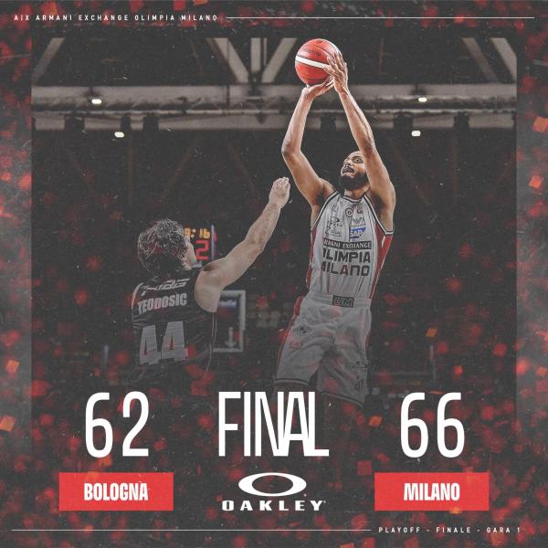 Pallacanestro Finali Scudetto Milano passa a Bologna