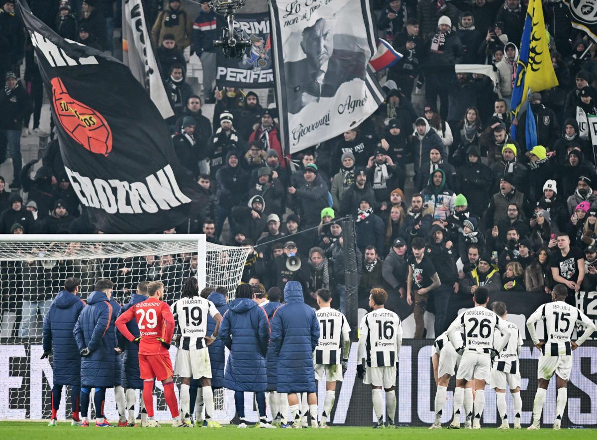 Curva Sud in rivolta: quella del Milan attacca la società, quella bianconera i giocatori